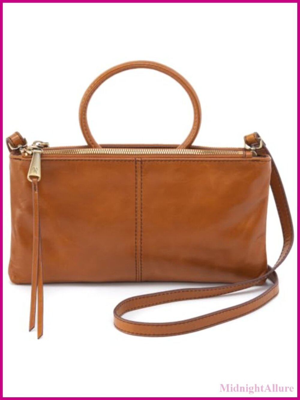 Leather Crossbody Bag with Built-In Wallet 3-in-1 Convertible Clutch